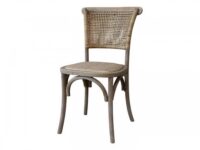 Francouzská židle proutěný sedák a opěradlo Chic Antique